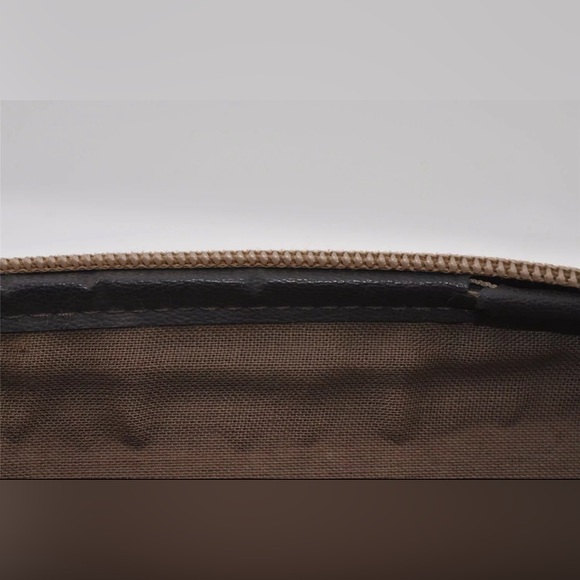 YVES SAINT LAURENT Clutch Hand Bag Purse PVC Leather Gray 2289I - Picture 14 of 15